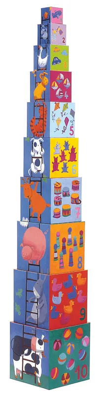 Djeco 10 Funny Blocks